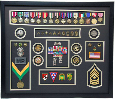 United States Army Military Police Shadow Box Display - Military ...