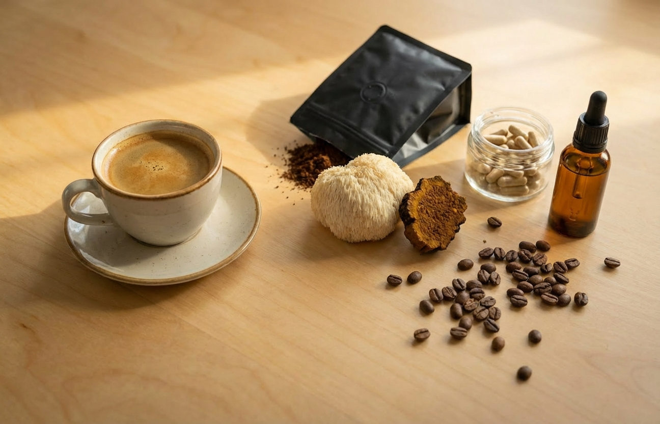 Caffeine energy drinks supplements nootropic blends display — Masterpiece Alternatives Detroit Lakes MN