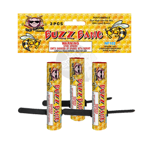 One of our favorite novelties, Buzz BANG is sure to please. A lot of fun for little money, Buzz BANG flies up into the sky before bursting with a loud report. A modern classic! 
