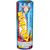 Experience pure joy from blue stars, peacock tail chrysanthemums, red torches, red shower with crackling, then a blowout of golden sparks and crackling silver.