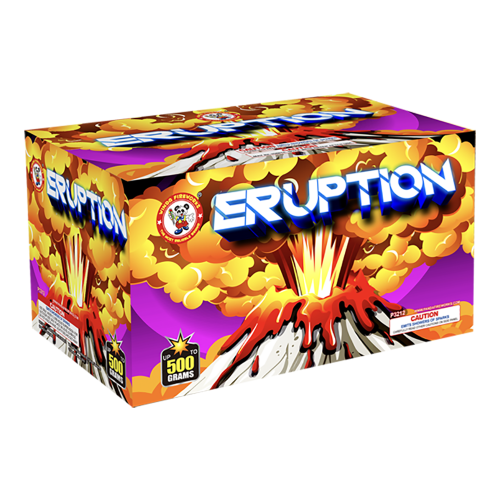 Eruption puts on a silent display of gold lava. A unique and beautiful effect with no crackle or whistles.