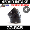 8" x 45 Degree Rubber Air-Intake Elbow | RE80045