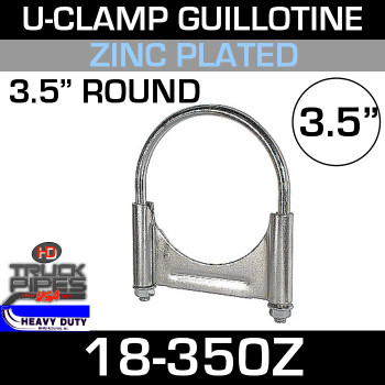 3.5" U-Clamp Guillotine Style Zinc
