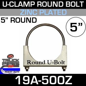 5" U-Clamp Round Band Zinc
