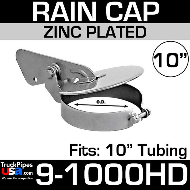 10 inch Heavy Duty Exhaust Rain Cap in Steel 9-1000HD