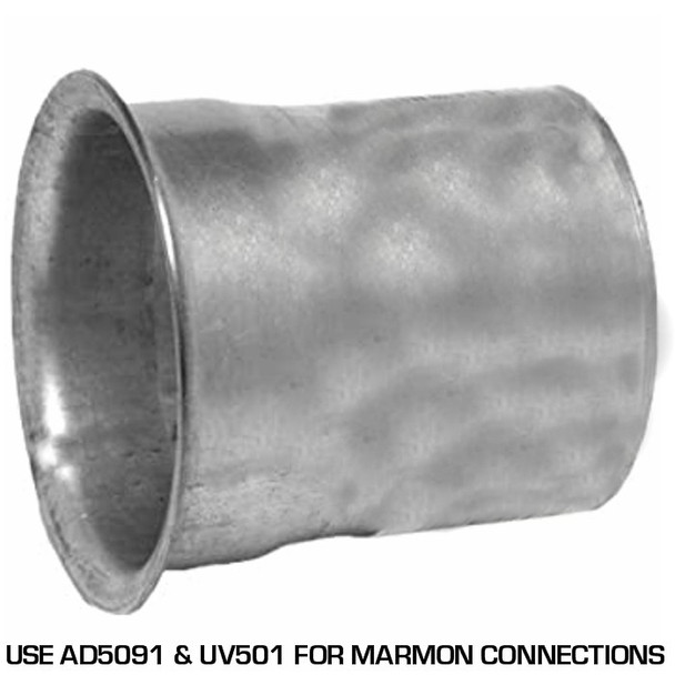 5.56" x 45 Deg Marmon Flare 409 SS for Cummins USE with AD5091A4 & UV501