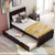 Platform Bed with Twin Size Trundle, Twin Size Frame