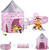 3 in 1 Rocket Ship Play Tent - Indoor/Outdoor Playhouse Set for Babies,Toddleers, Pink