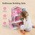 Wooden Dollhouse with Furniture, Doll House Playset for Kids