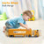 (Do Not Sell on Amazon) Construction Toys with Crane, Construction Vehicles Playset for Kids, Matchbox Bulldozer, Forklift, Steamroller, Dump, Cement Mixer, Excavator, Engineering Crane RT