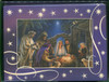 manger scene Christmas card