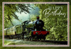 Birthday cards with locomotives / trains