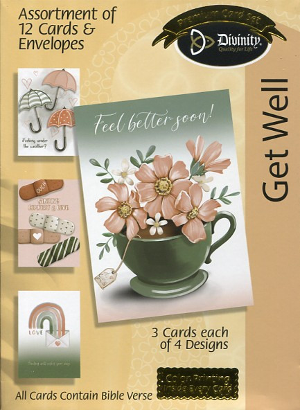 Christian Get Well Cards Boxed Religious Get Well Soon Cards