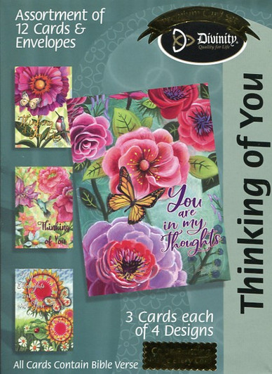 Greeting Cards with Flowers and Butterflies