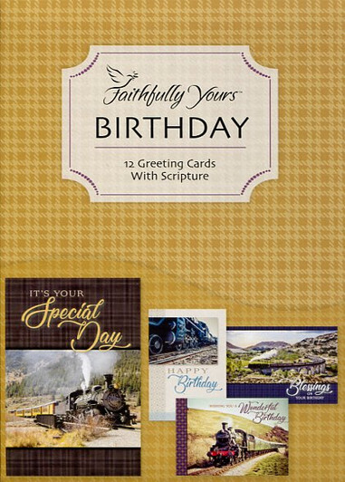 Faithfully Yours 166950 Birthday Card-Boxed - A Year of Grace - Box of 12  for sale online