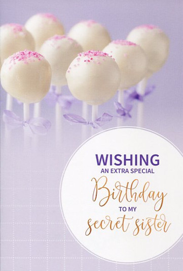 secret sister birthday card