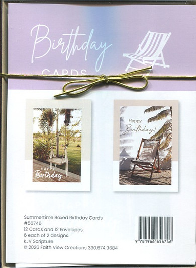 boxed birthday cards - Summertime