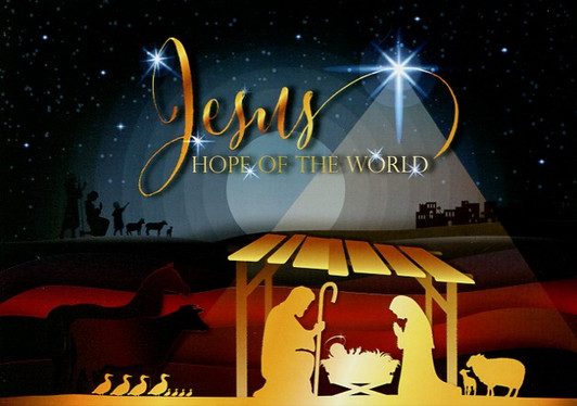 Religious Manger Scene Christmas Cards