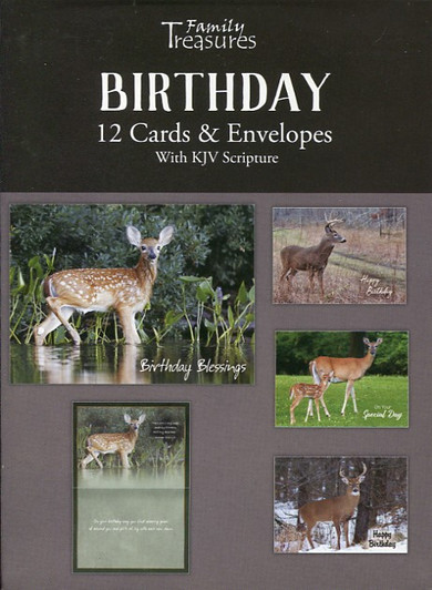 Deer birthday cards for men