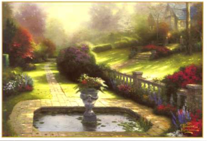 Boxed thank you Christian cards from Dayspring featuring the artwork of Thomas Kinkade.  12 card collection.