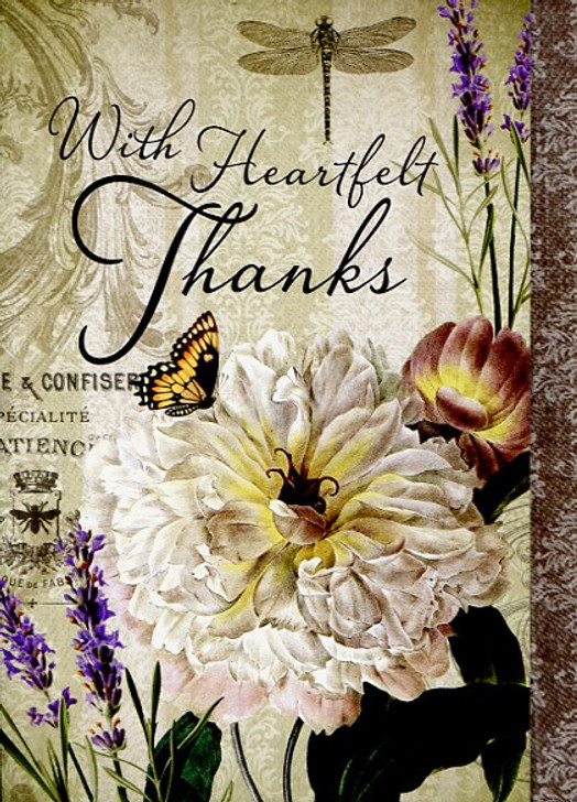 Beautiful floral thank you cards