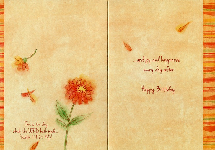 Feminine floral birthday cards