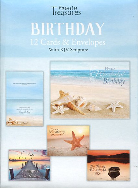 Coastal themed birthday cards