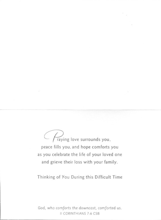 Religious sympathy cards