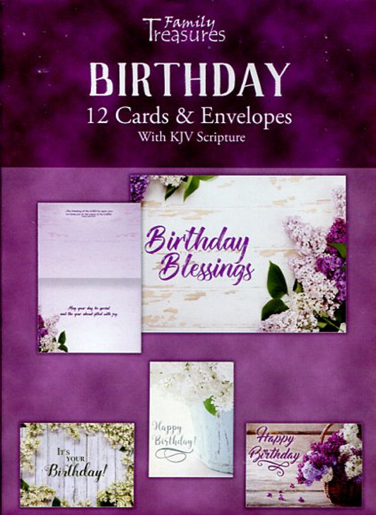 Feminine birthday cards : lilacs