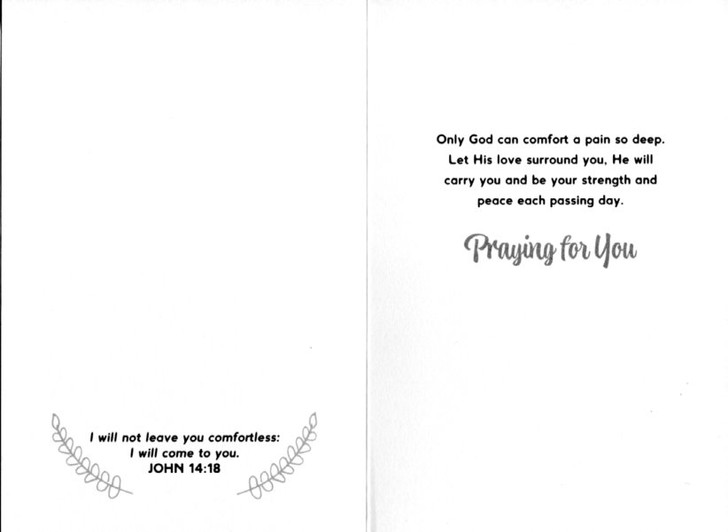 prayers of comfort card