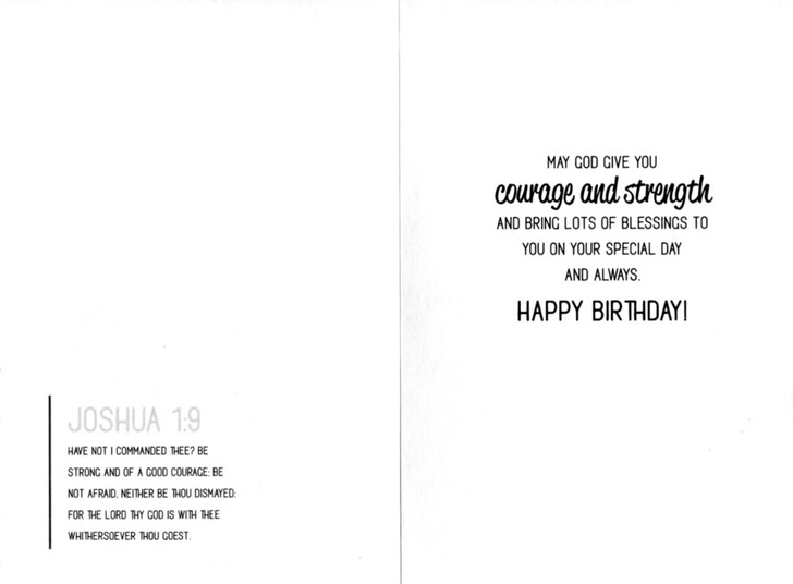 Christian birthday card for son