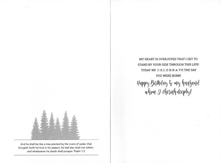 Husband birthday card