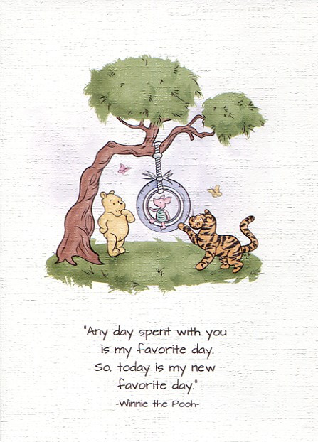Winnie the Pooh - Child Birthday Cards