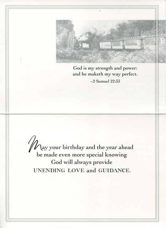 Birthday cards with locomotives / trains
