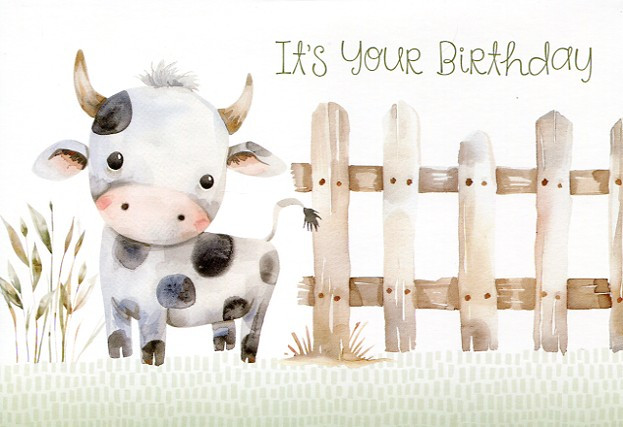 Child animal birthday cards