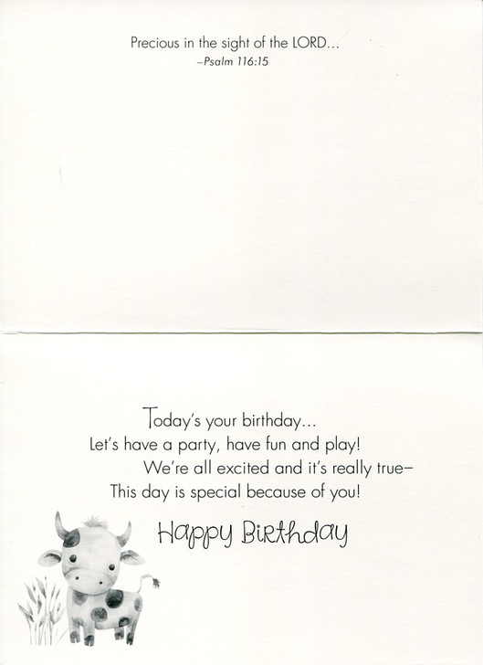 Child animal birthday cards
