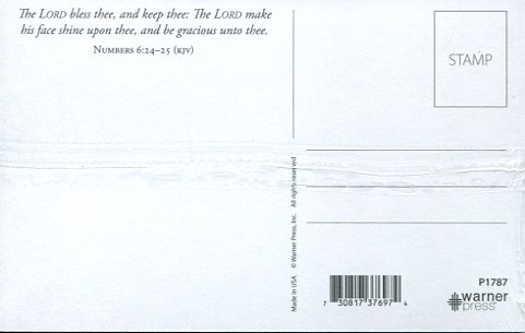 Postcards for church ministry.  Pack of 25 postcards with Scripture verse.