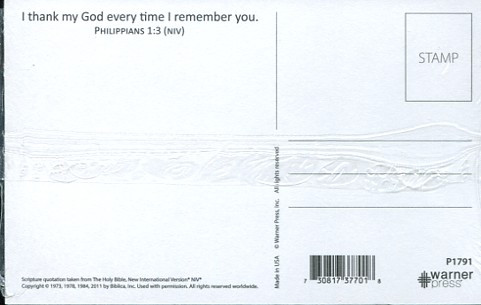 Postcards for church ministry.  Pack of 25 postcards with Scripture verse.