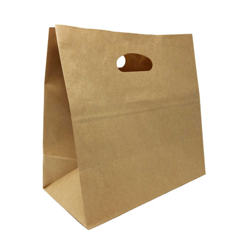 Image of Kraft Paper Bags with Die Cut Handles