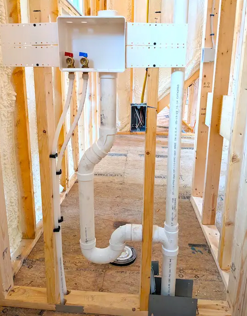 Drain and vent pipes must be sized correctly.