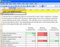 Bid Comparison Spreadsheet