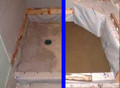 Shower Pan Liner & Mud Floor Combination