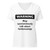 Women’s relaxed v-neck t-shirt - Warning: Epidemiology 