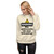 Sweatshirt that has a yellow caution symbol and says in black and white text, "WARNING: May spontaneously talk about Epidemiology."