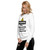 Sweatshirt that has a yellow caution symbol and says in black and white text, "WARNING: May spontaneously talk about Epidemiology."