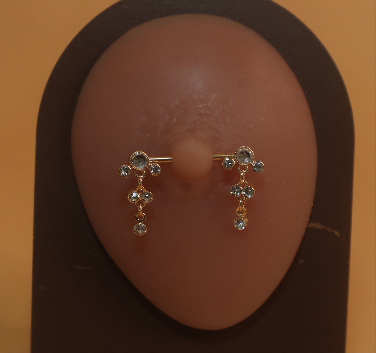 diamond nipple piercings