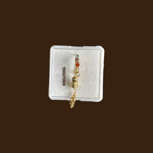 Aolani Gem Dangle Nose Hoop Piercing Aolani Gem Dangle Nose Hoop Piercing