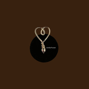 Nicki Gold Heart Clip On Nose Cuff Jewelry Nicki Gold Heart Clip On Nose Cuff Jewelry