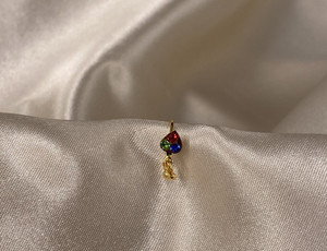 Passion Heart Gem  Nose Hoop Ring Passion Heart Gem  Nose Hoop Ring