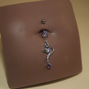 3D Flower Belly Button Ring Body Piercing Jewelry 3D Flower Belly Button Ring Body Piercing Jewelry